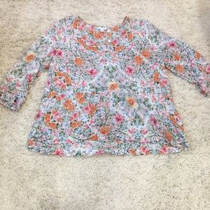 J. Jill Flowered Blouse